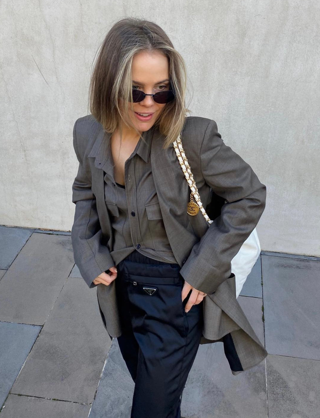 Beare Park Brown Summer Collarless Blazer UK 6