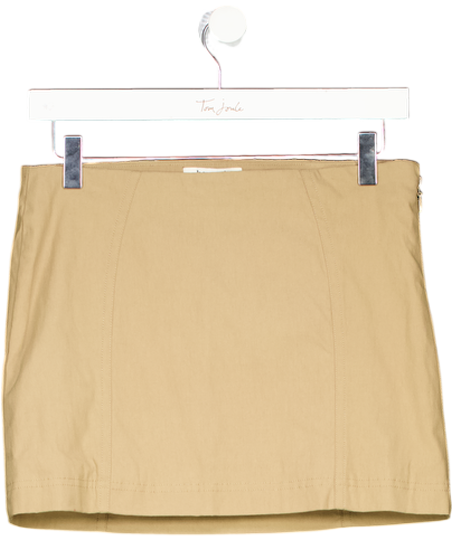 House of CB Beige Nisha Sculpting Mini Skirt UK S