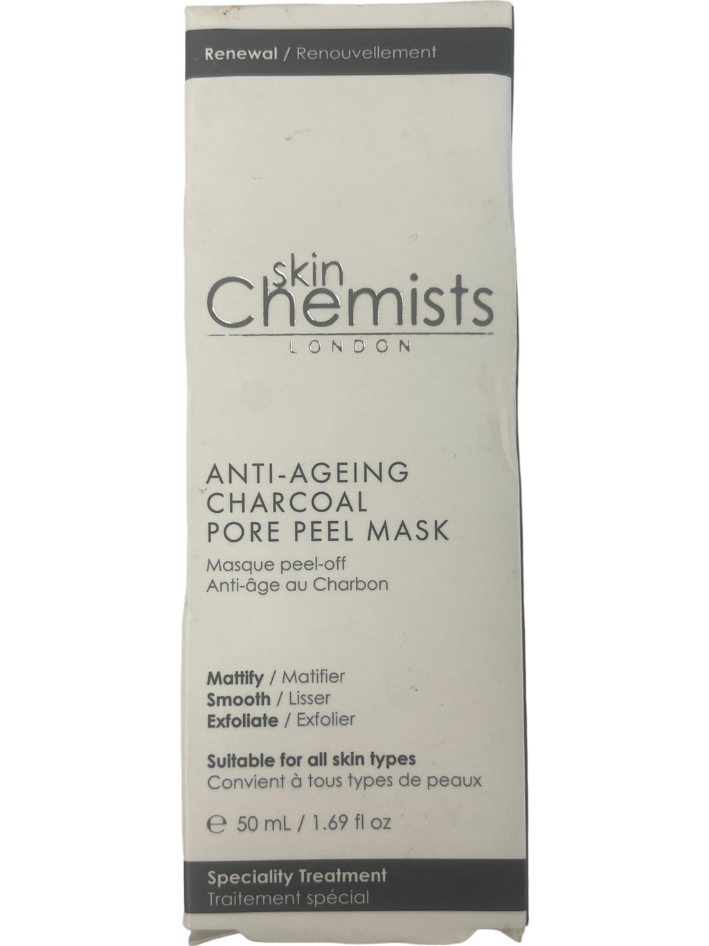 SkinChemists London Anti-Ageing Charcoal Pore Peel Face Mask 50ml