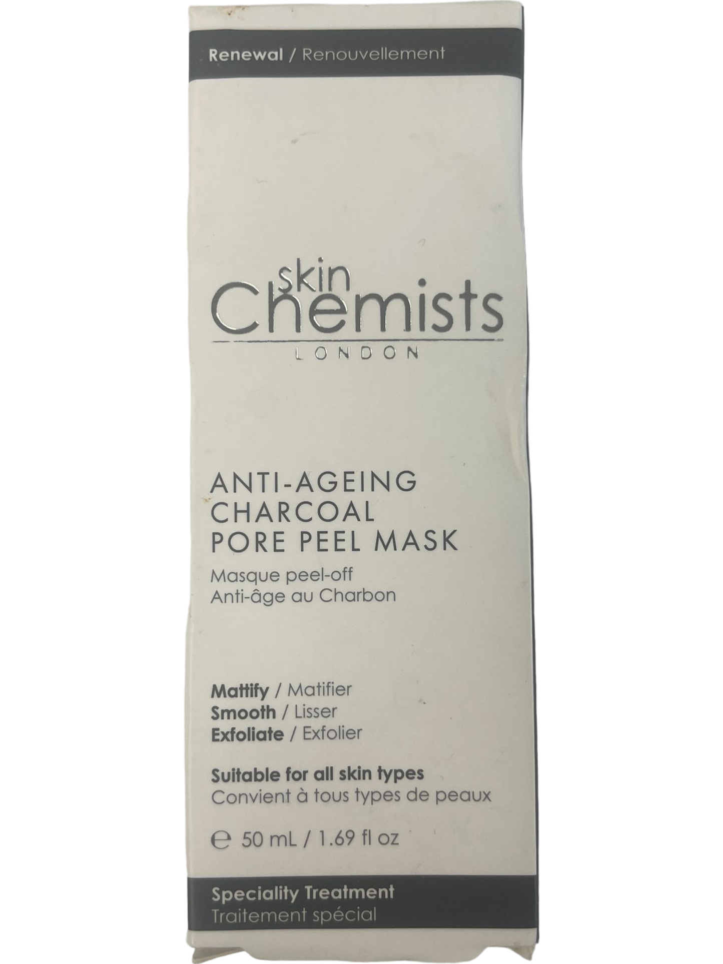 SkinChemists London Anti-Ageing Charcoal Pore Peel Face Mask 50ml