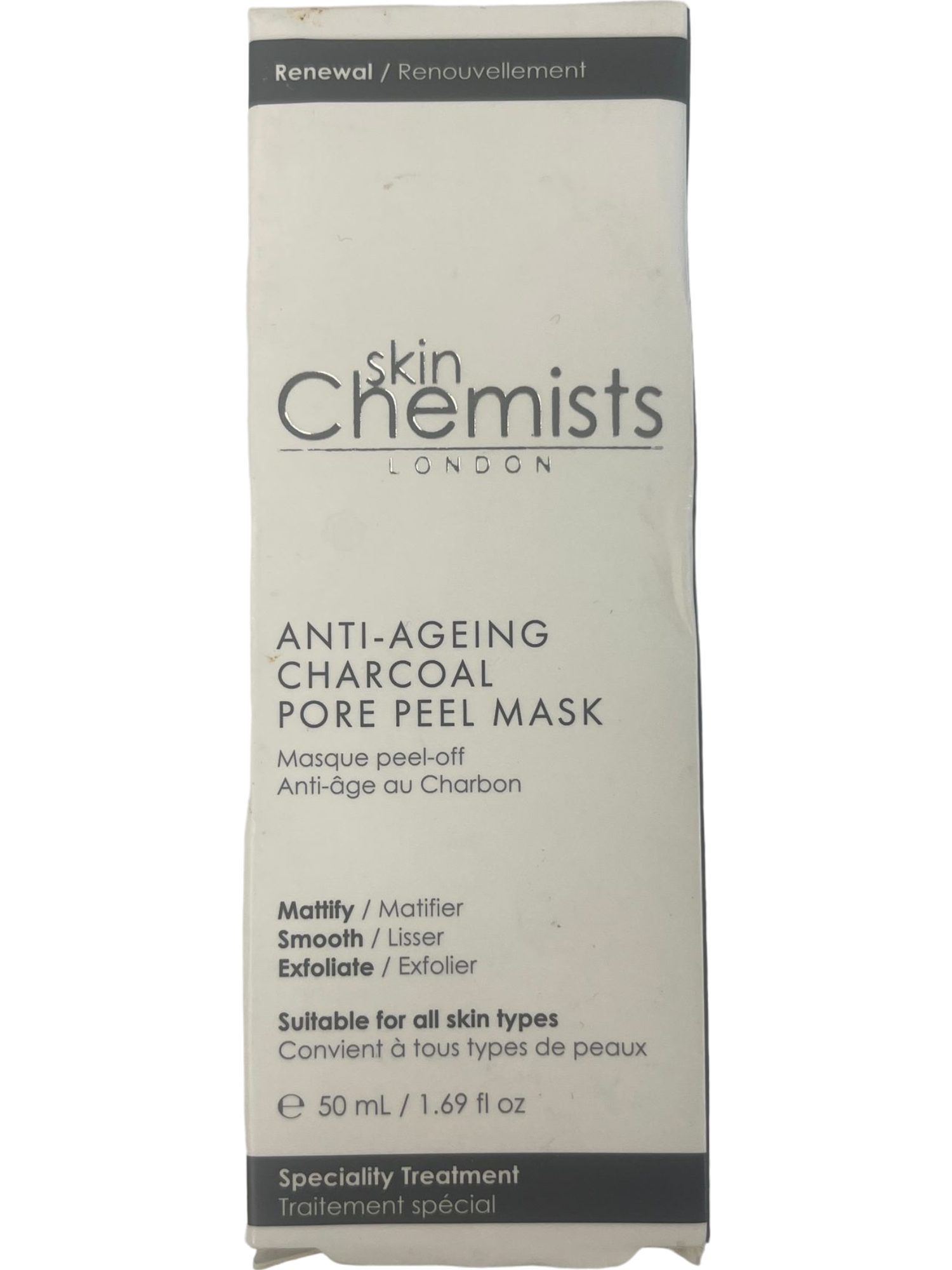 SkinChemists London Anti-Ageing Charcoal Pore Peel Face Mask 50ml