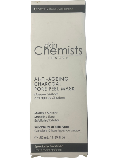 SkinChemists London Anti-Ageing Charcoal Pore Peel Face Mask 50ml