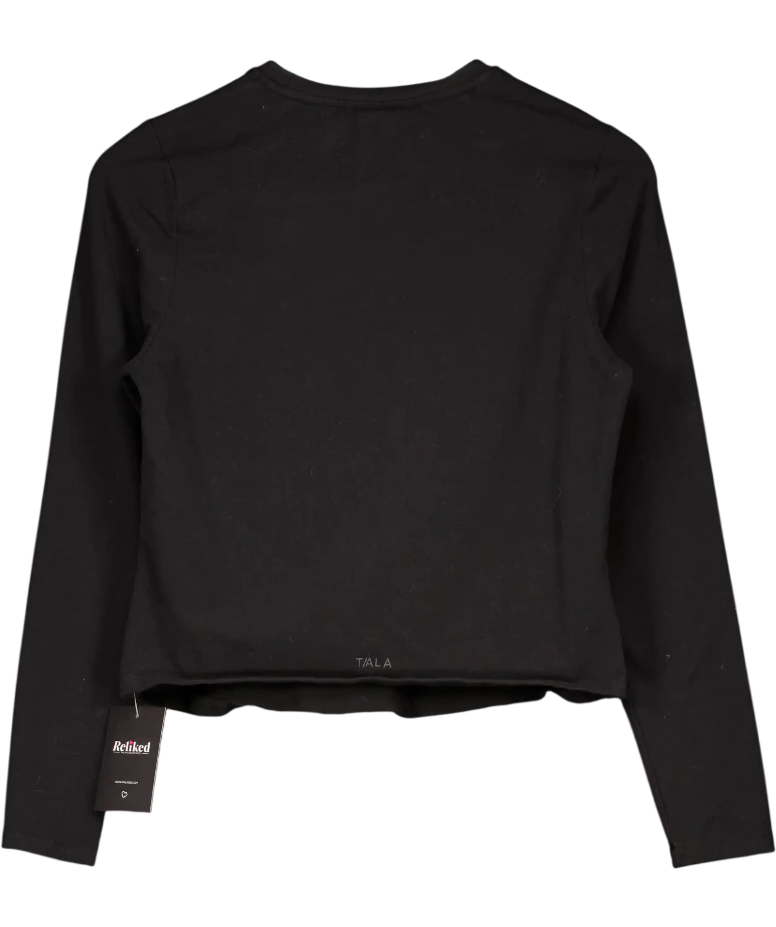 ALAYT Black Long Sleeve Top UK M