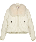 Perfect Moment White Carving Air Shearling-trimmed Ski Jacket UK XS