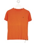 Polo Ralph Lauren Boys Orange T-shirt With Embroidered Pony Logo 10-12y UK M