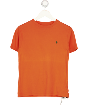 Polo Ralph Lauren Boys Orange T-shirt With Embroidered Pony Logo 10-12y UK M