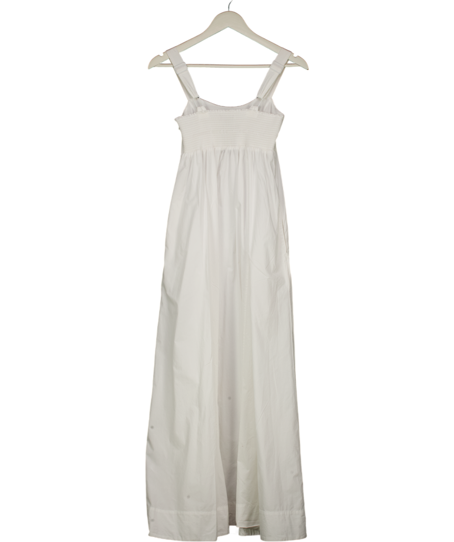 WHISTLES White Anna Midi Dress UK 6