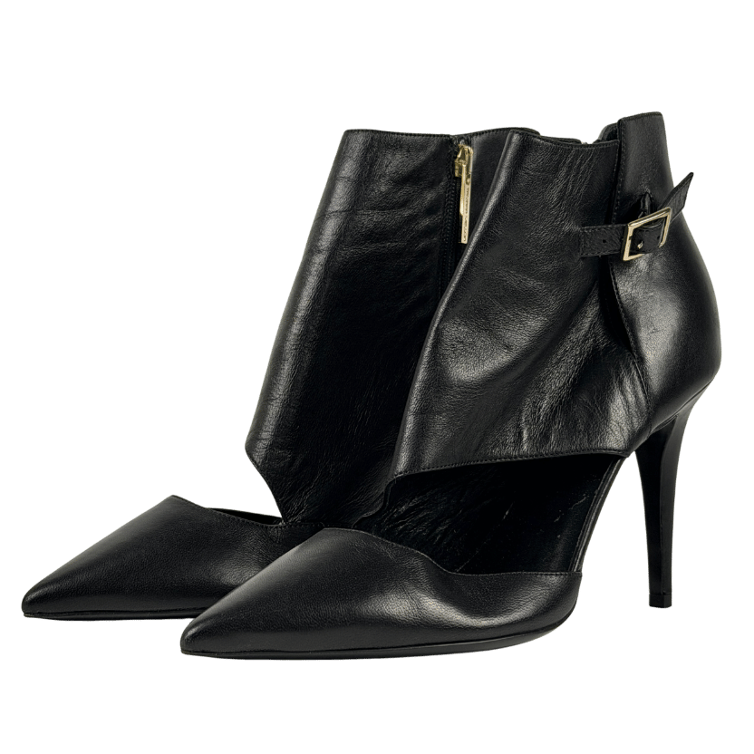 TAMARA MELLON Black Buckle Detail Pointed Toe Heels UK 5 EU 38 👠