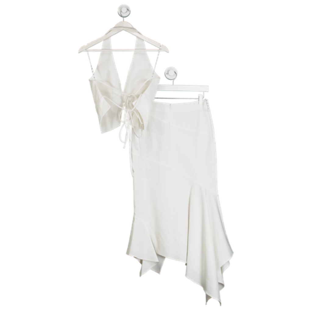 ILA The Label White Waistcoat And Skirt Set UK 8
