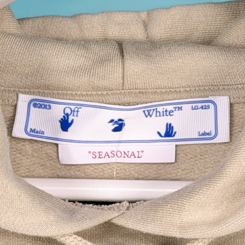 OFF-WHITE Beige “outfit Came From Italy” Hoodie UK S