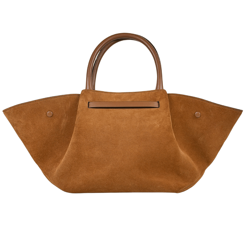 DEMELLIER LONDON Brown New York Midi Suede Tote Bag