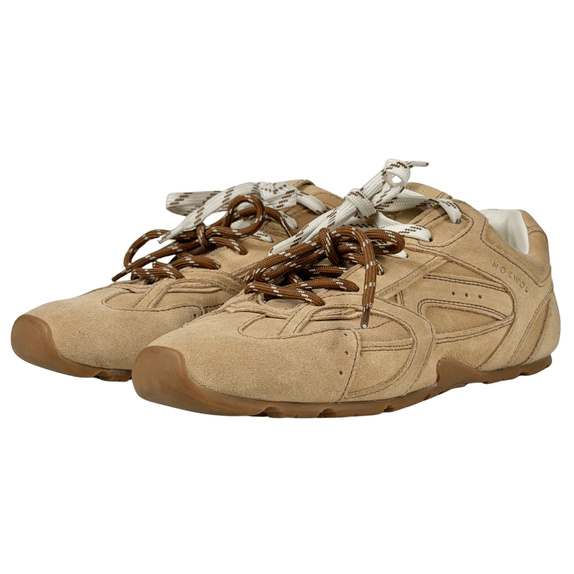 NOKWOL Beige Atlas Low Top Trainers UK 6 EU 39 👠