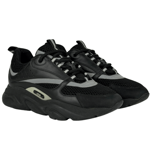 DIOR B22 Black Silver Trainers UK 6 EU 40 👞