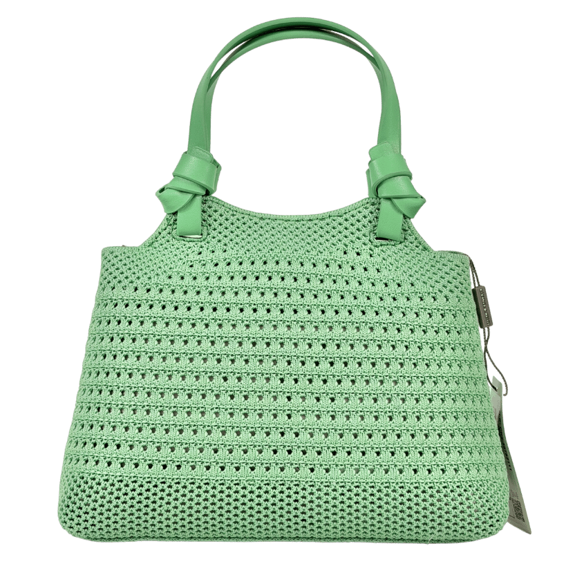 CHARLES & KEITH Green Mini Ida Knitted Tote Bag One Size
