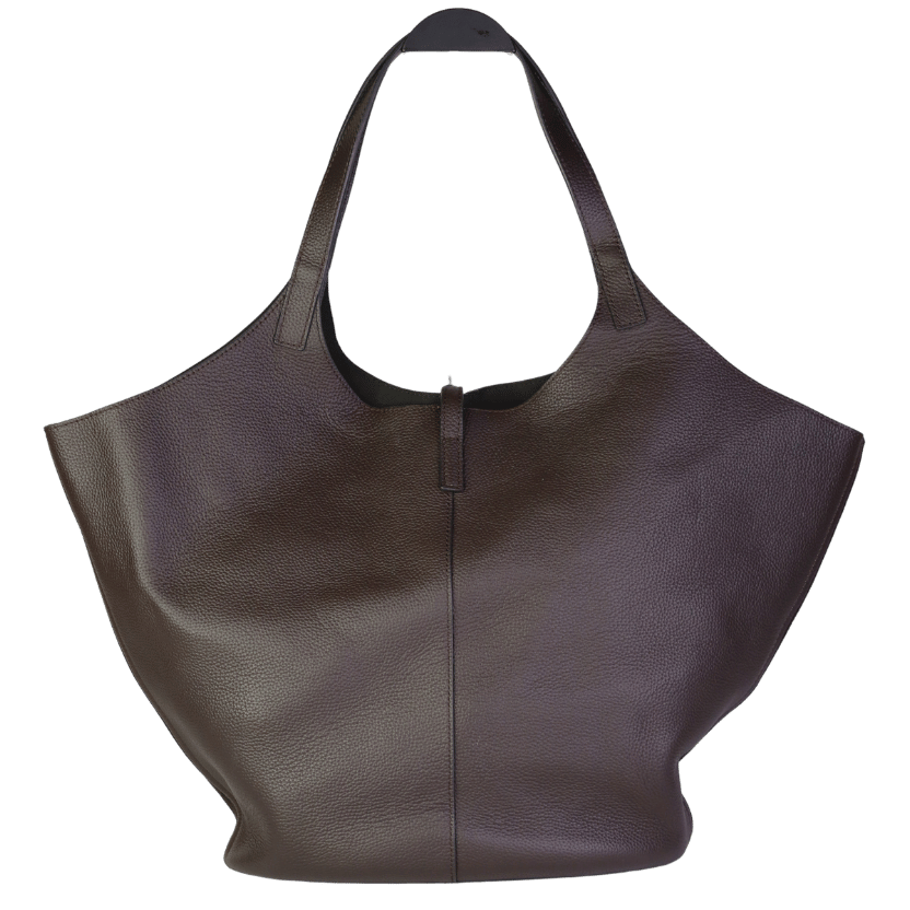 REISS Brown Lyra Leather Tote Bag