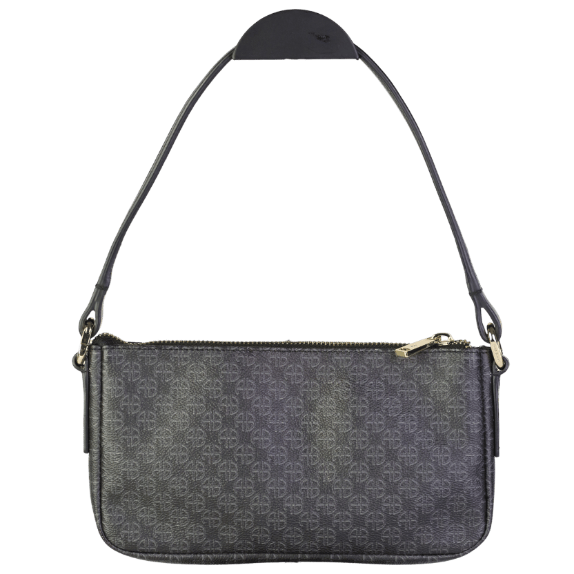 Anine Bing Bianca Monogram Logo Shoulder Bag In Black One Size