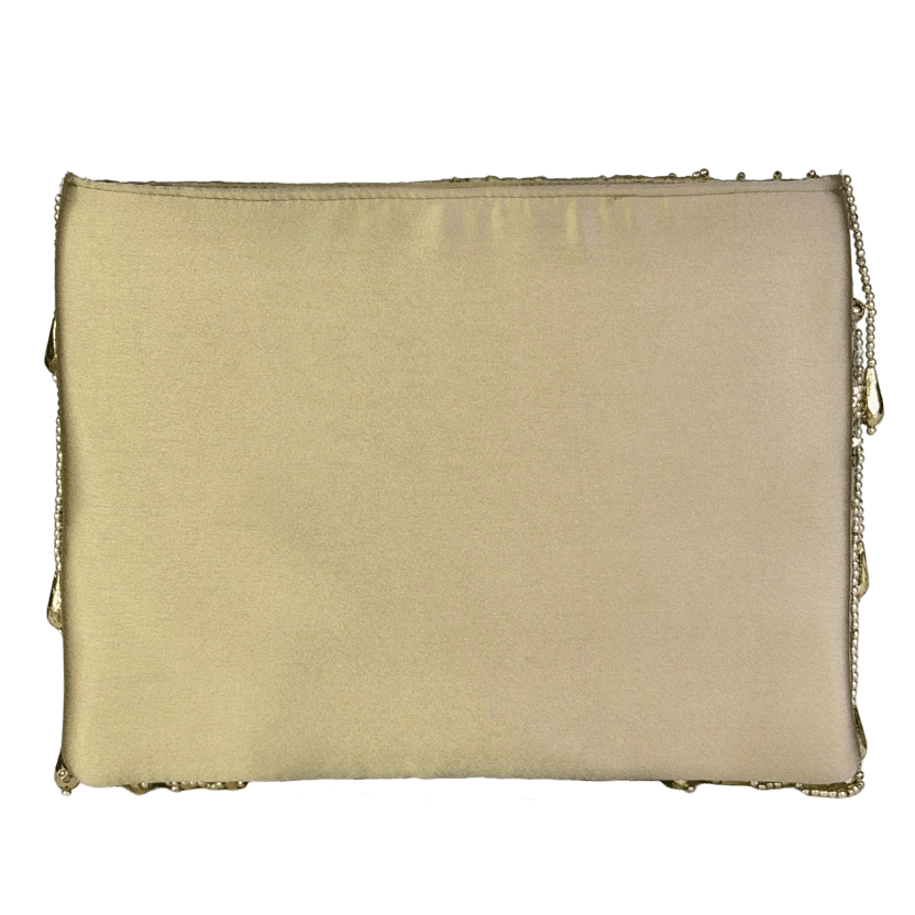 ASOS Metallic Droplet Zip Top Clutch Bag One Size