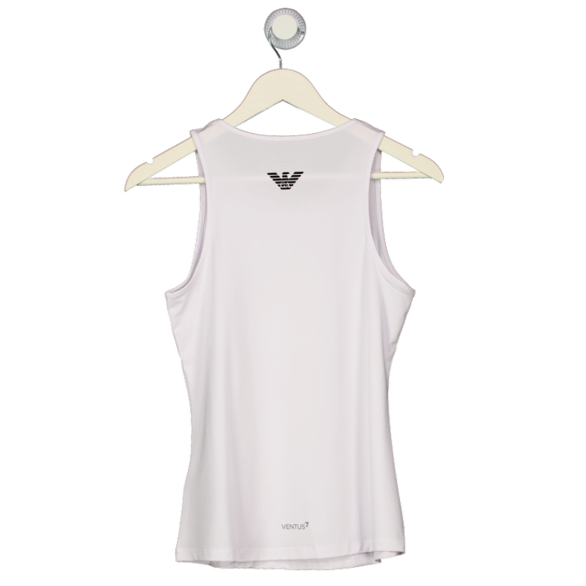 Emporio Armani White Tennis Pro Classic Tank Top UK S