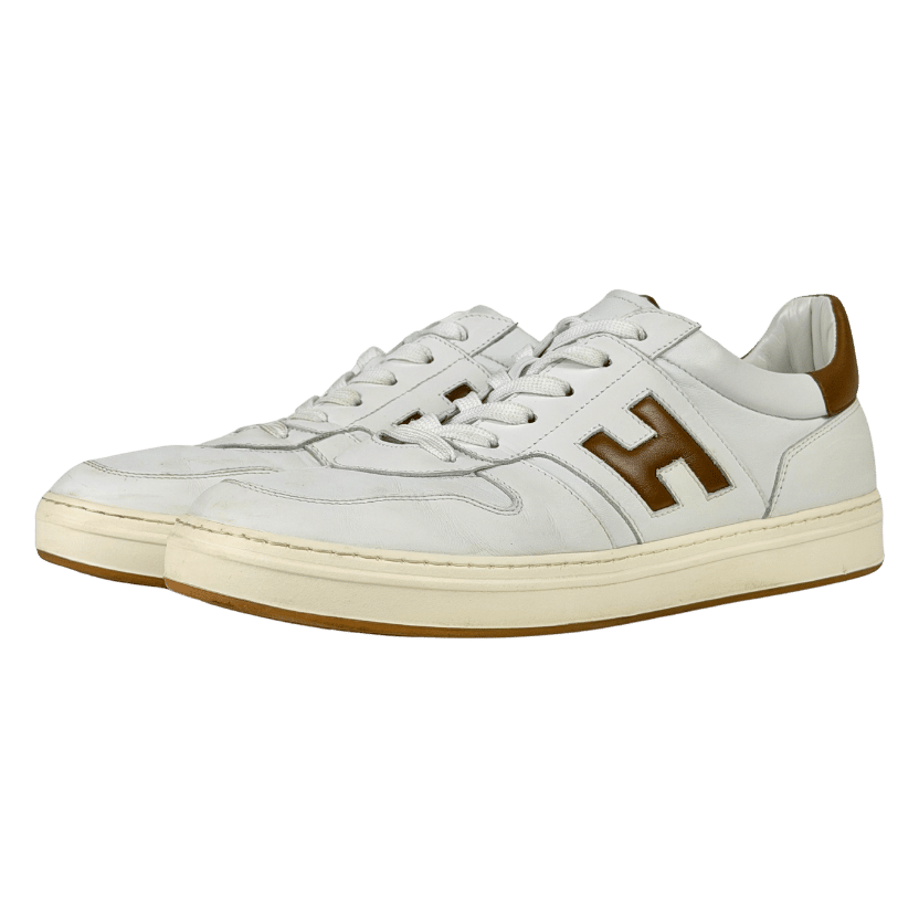 Hogan H-tv White Brown Trainers UK 10 EU 44