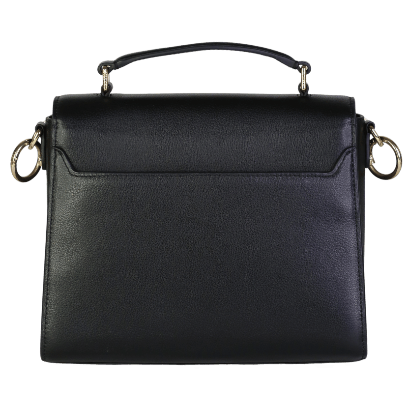 Holland Cooper Black Leather / Gold Cheltenham Bag