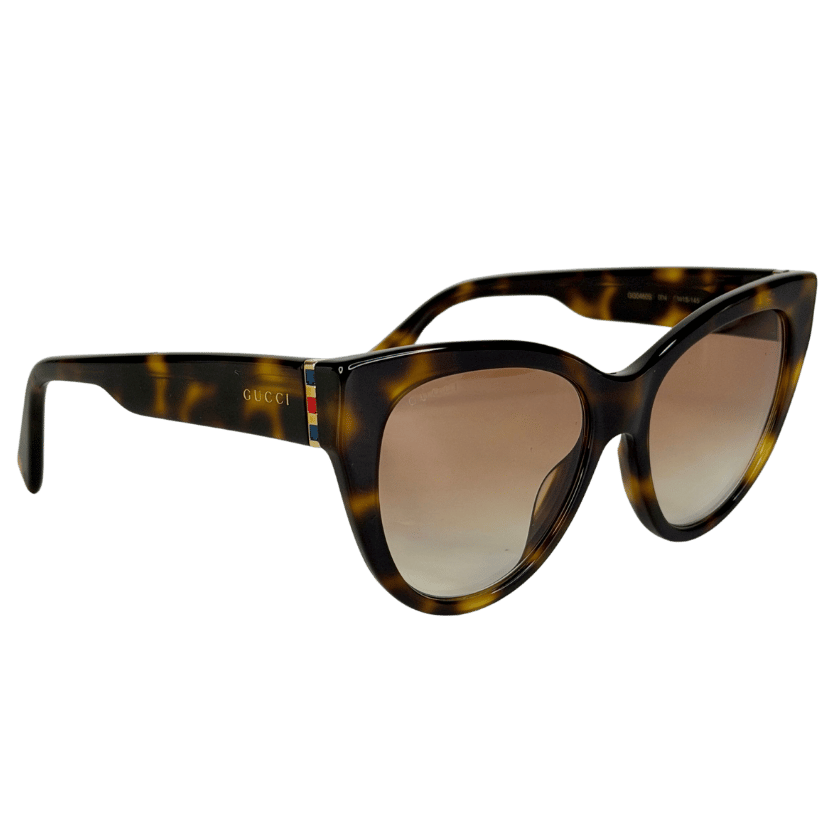 Gucci Dark Havana Brown Gradient Sunglasses in Case