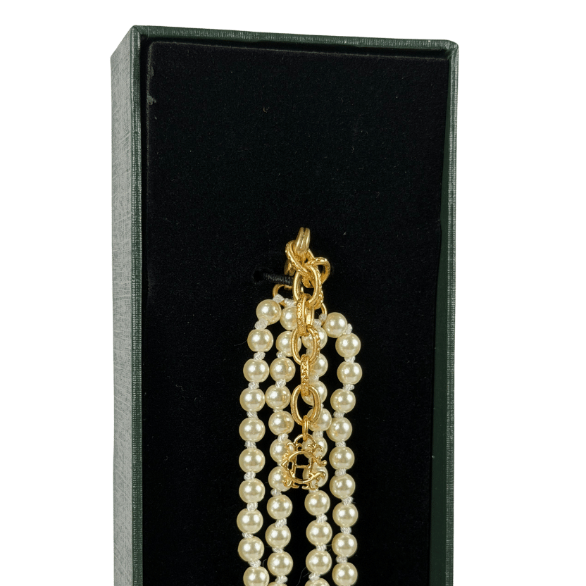 HOLLAND COOPER Cream 2 Layer Pearl Necklace Champagne Pearl