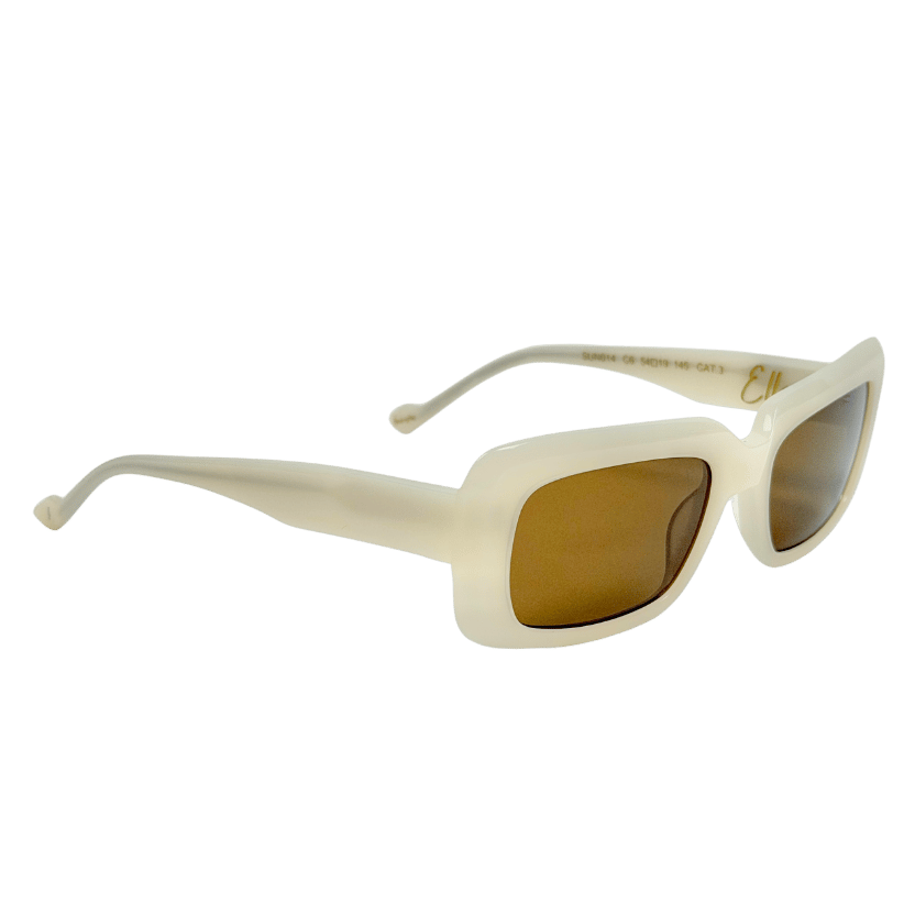 SUNDAY SOMEWHERE Elle In Milky White Sunglasses