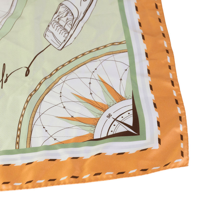 Aspinal Of London Cream Silk Travel Scarf - Neutral One Size