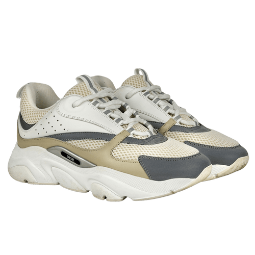 Dior B22 Beige White Calfskin Trainer UK 6 EU 40 👞