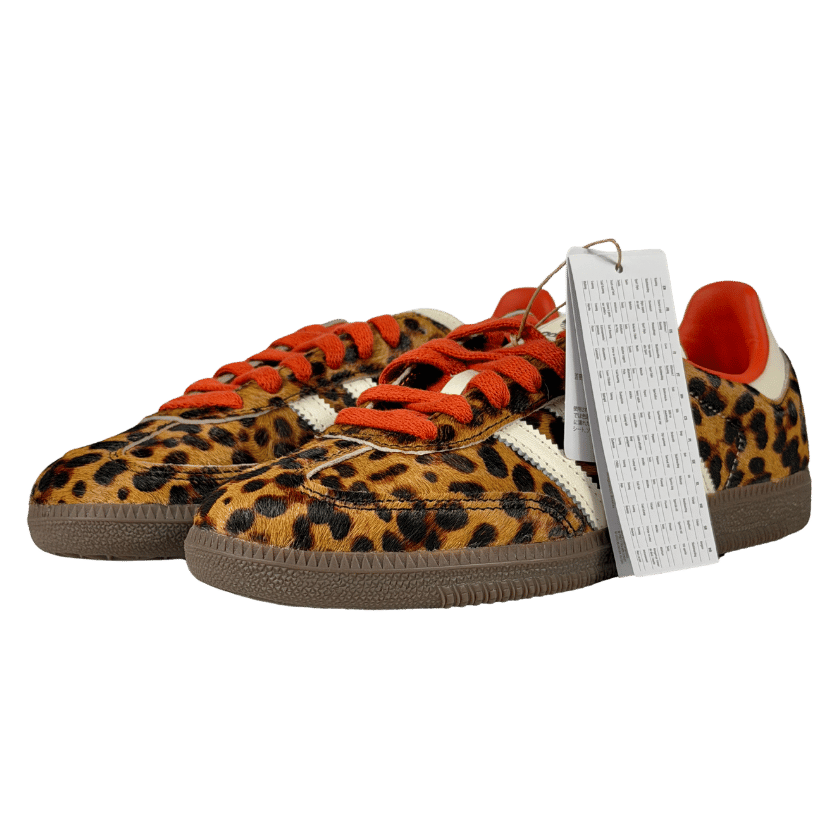 ADIDAS Brown Ponyhair Leopard Samba Og Trainers UK 5 EU 38 👠