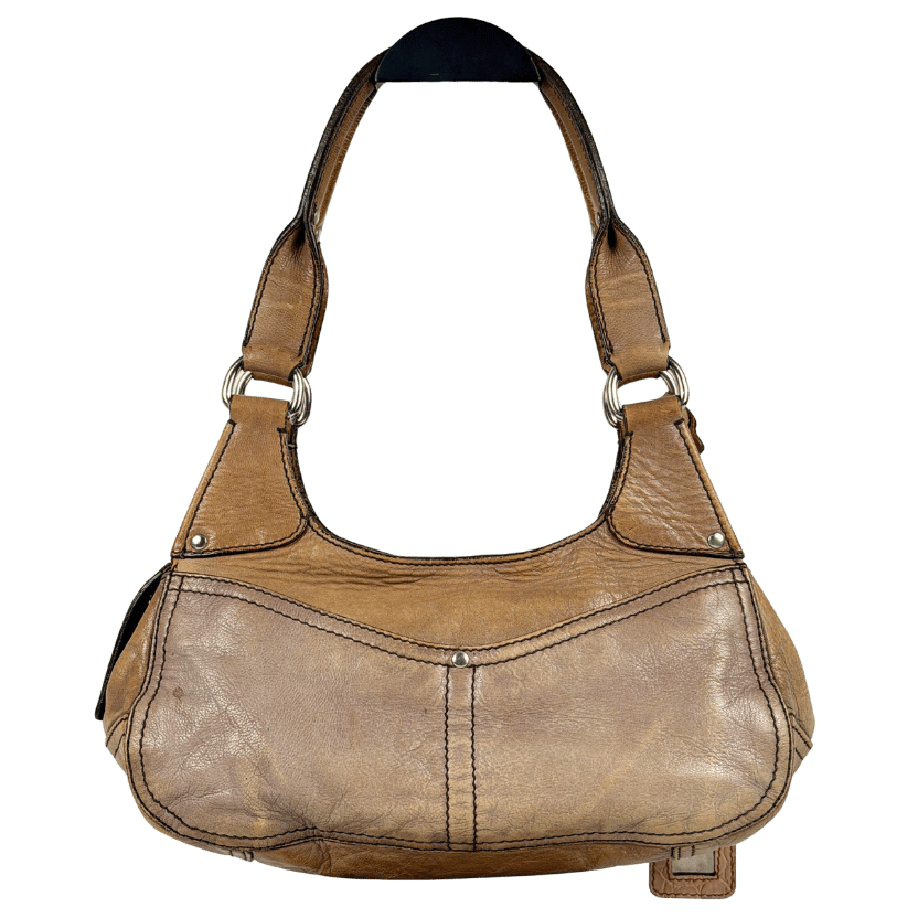 Miu Miu Brown Vintage Leather Shoulder Bag