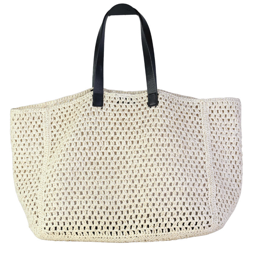 Anine Bing Beige Rio Large Straw Tote Bag One Size