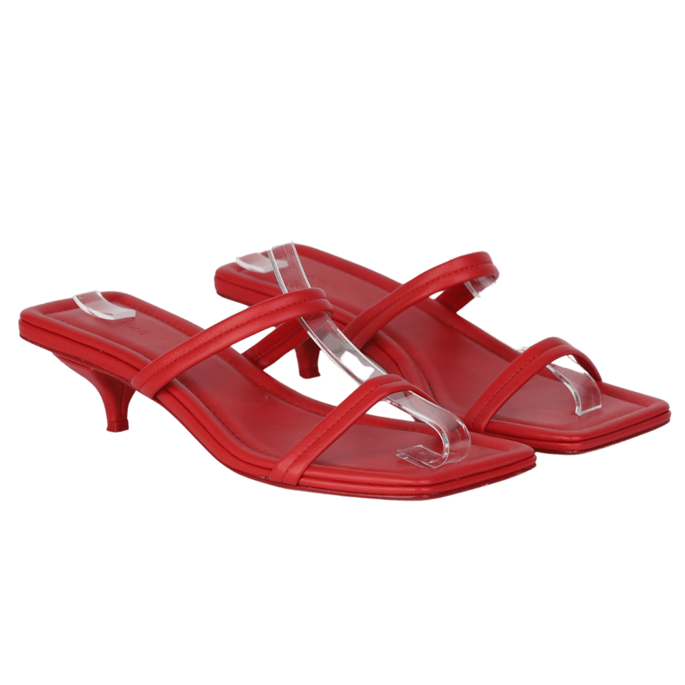 st agni Red Leather Sandals UK 5 EU 38 👠