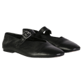 COS Black Buckled Ballet Flats UK 7 EU 40 👠