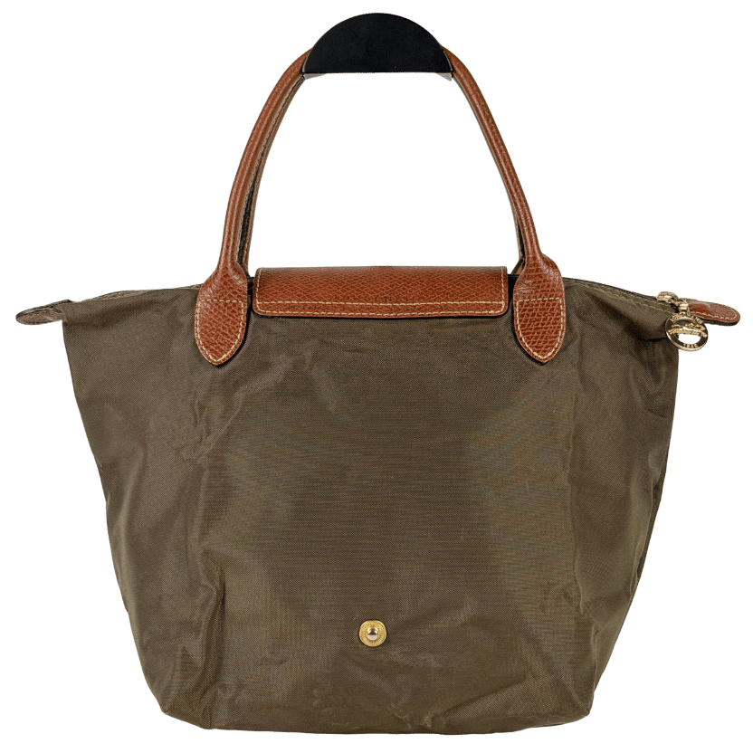 Longchamp Green Small Le Pliage Nylon Handbag