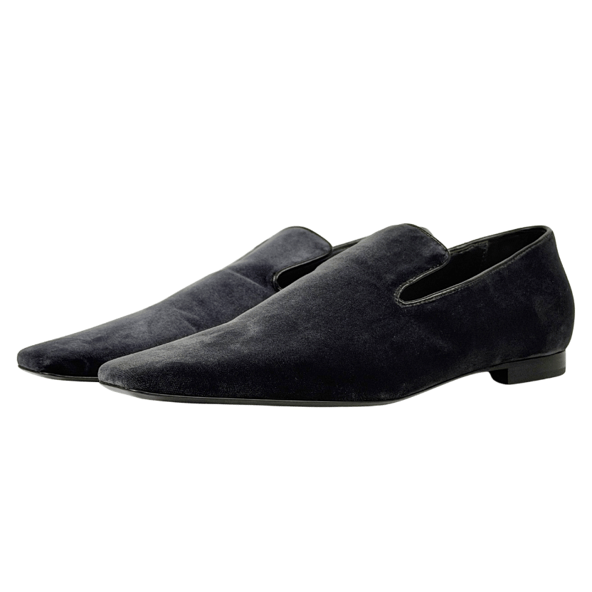 TOTEME Dark Grey The Venetian Suede Loafers UK 5 EU 38 👠