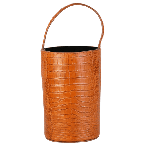 Marais USA Brown Croc Effect Bucket Bag One Size