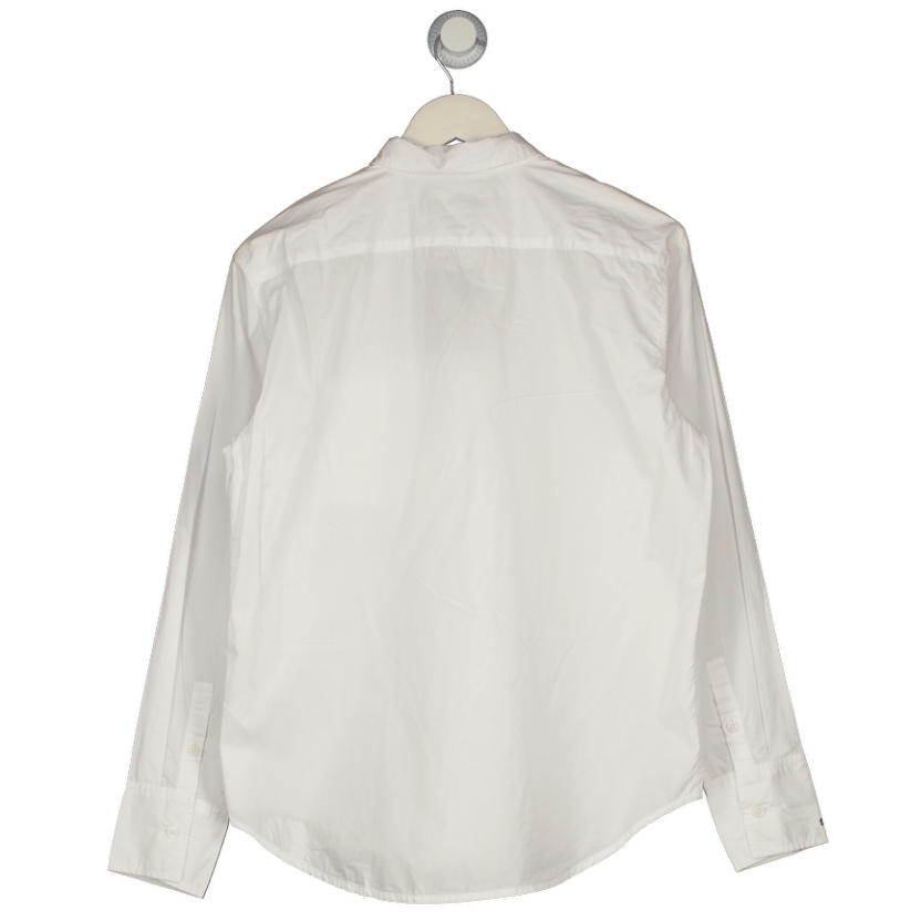 J. CREW White Garçon Classic Shirt In Cotton Poplin Us8 UK 12