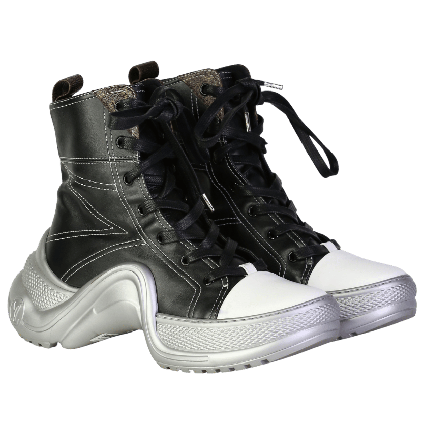 Louis Vuitton Black Archlight Leather Trainer Boots  - NOIR UK 8 EU 41 👠