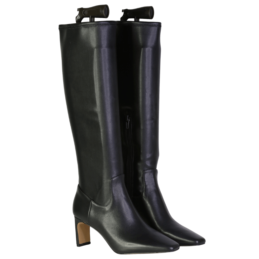 Dune Stellan - Black Square Toe Knee High Boots UK 4 EU 37 👠