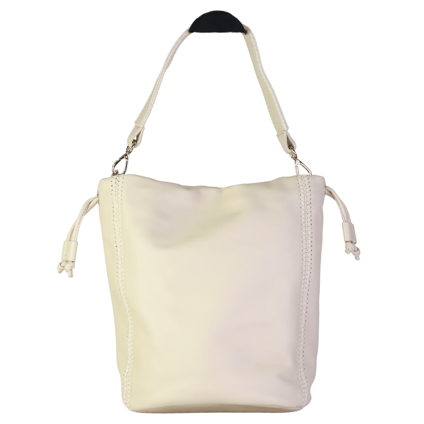 Tommy Hilfiger Cream TH Soft Bucket Bag