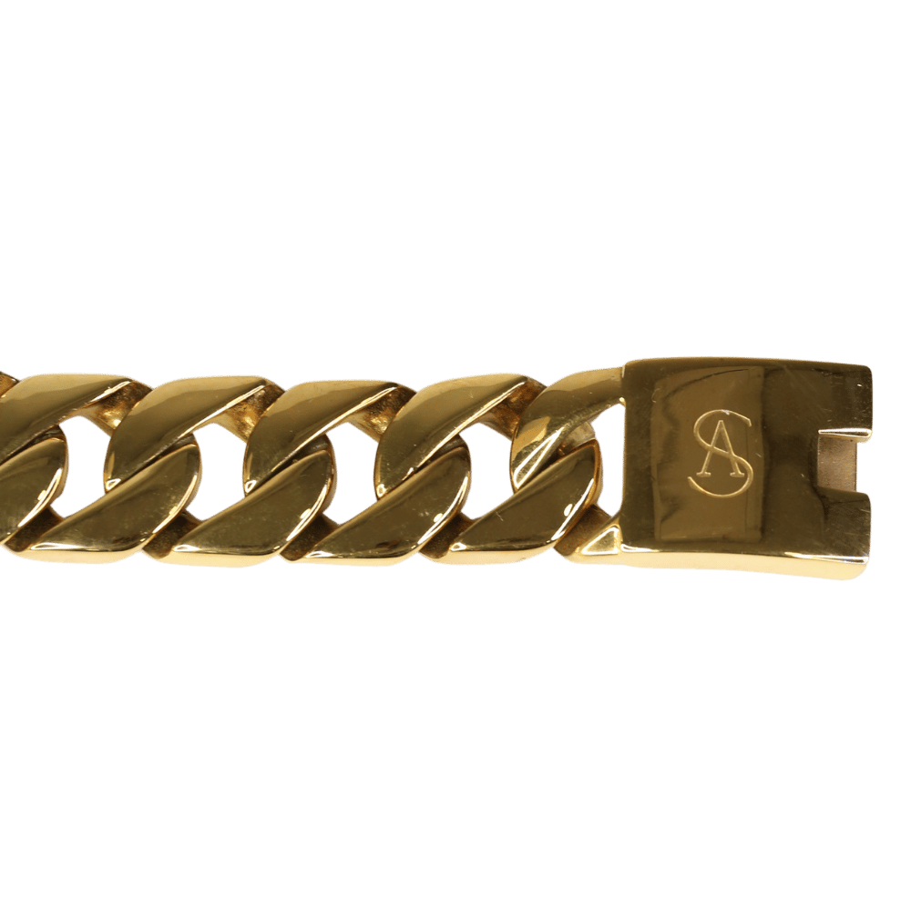 Anisa Sojka Chunky Chain Link 18k Yellow Gold Plated Necklace