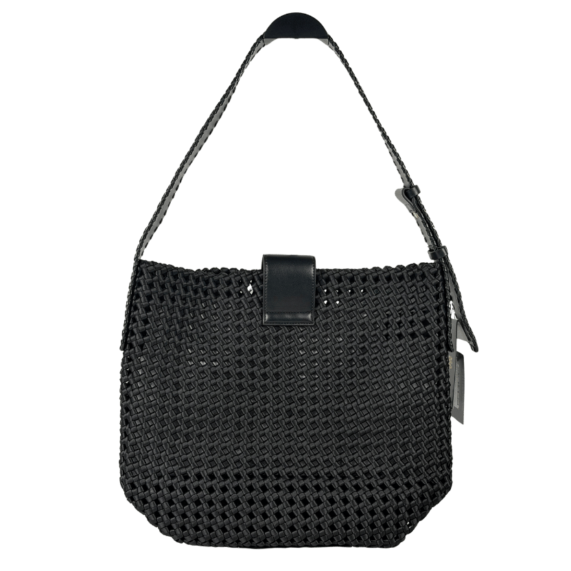 HOLLAND COOPER Black  / Gold 'hc" Woven Tote Bag One Size