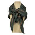 J.McLaughlin Green Horse Inspired Cashmere Scarf One Size