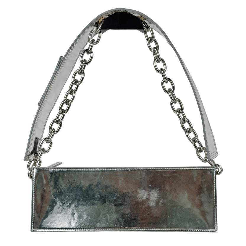 JACQUEMUS Metallic Le Ciuciu Leather Shoulder Bag