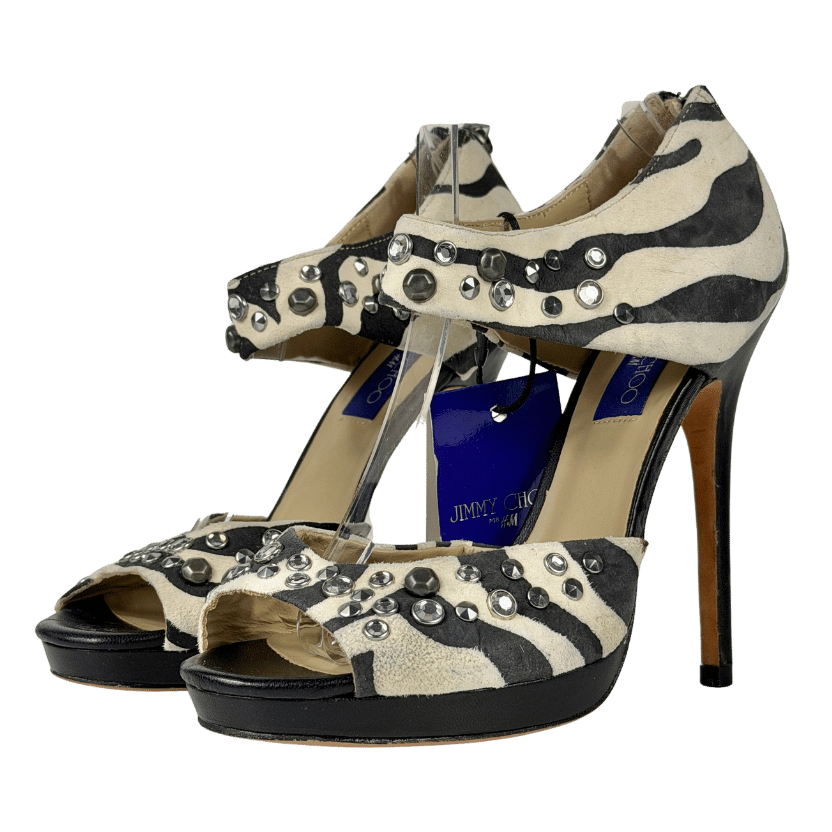 JIMMY CHOO Black For H&m UK 7 EU 40 👠