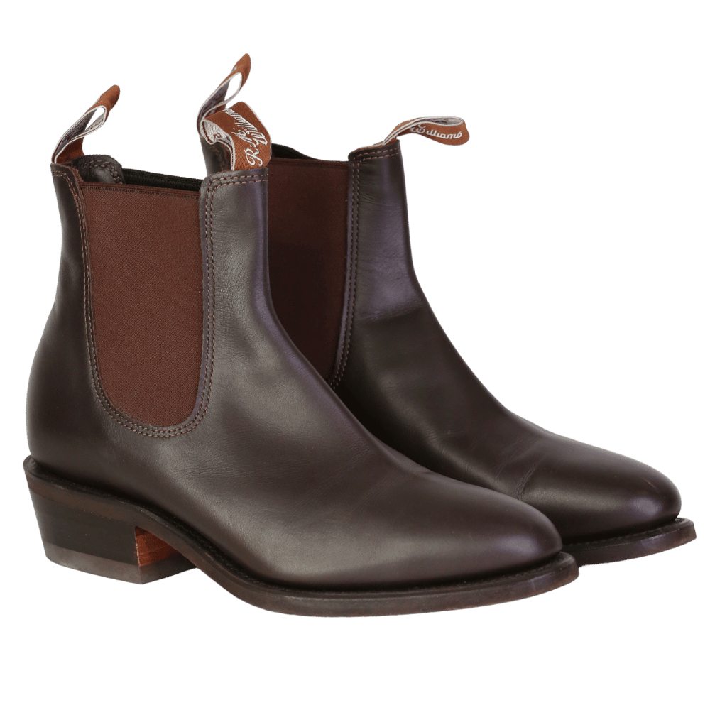 R.M.WILLIAMS Millicent Boot – Dark Brown Aniline Leather UK 6.5 EU 40 👠