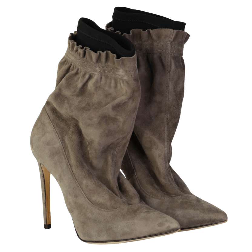 benedita boroli Grey Suede Ankle Boots UK 5.5 EU 38.5 👠