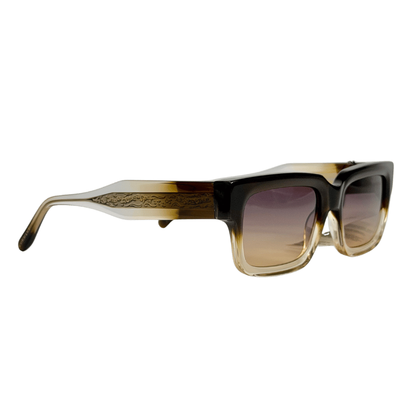SCOTCH & SODA Brown 40th Anniversary Chunky Square Ombre Sunglasses One Size