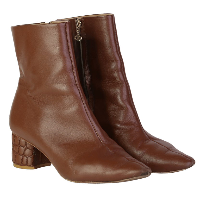 Atana Croc Heel Boot 55 Saddle Brown UK 8 EU 41 👠